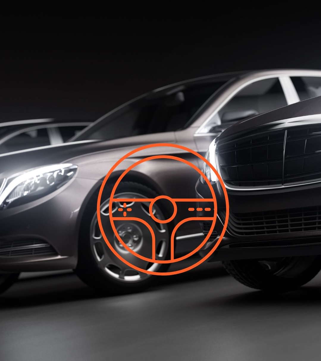 צי רכב בחניה